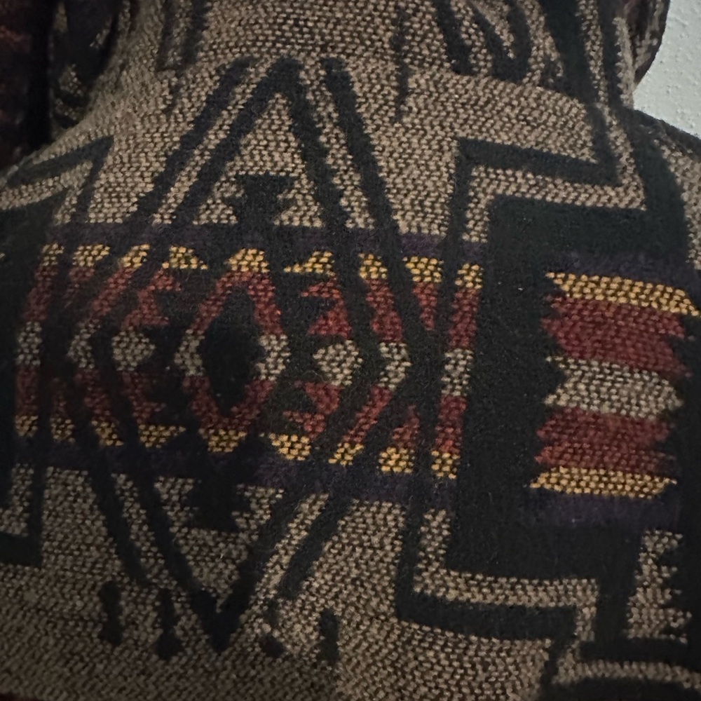 Tribal Patterned Brown Utility Jacket - image 8